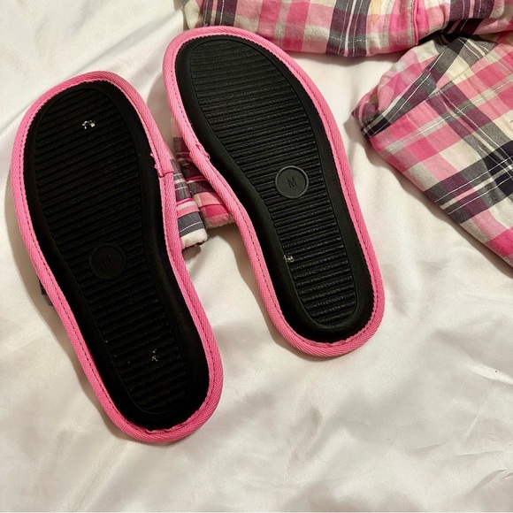 Plaid Pink and Black VS Pajamas Set - Picture 8 of 9